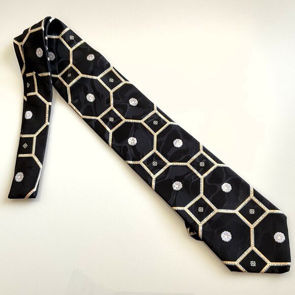 NEW VINTAGE BRIONI TIE NEIMAN MARCUS 100% SETA-SILK WITH BOX HAND MADE ITALY - Picture 7 of 14